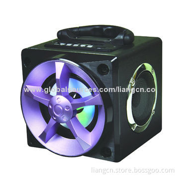 Modern Design Portable Wooden Speaker with FM, USB Reader, Micro SD Card Slot with Bluetooth Option